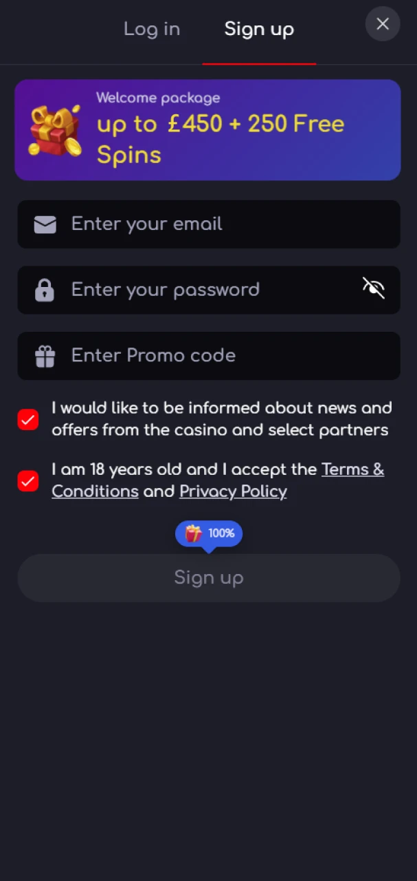 Create an account on the KatanaSpin app and enjoy betting and playing.