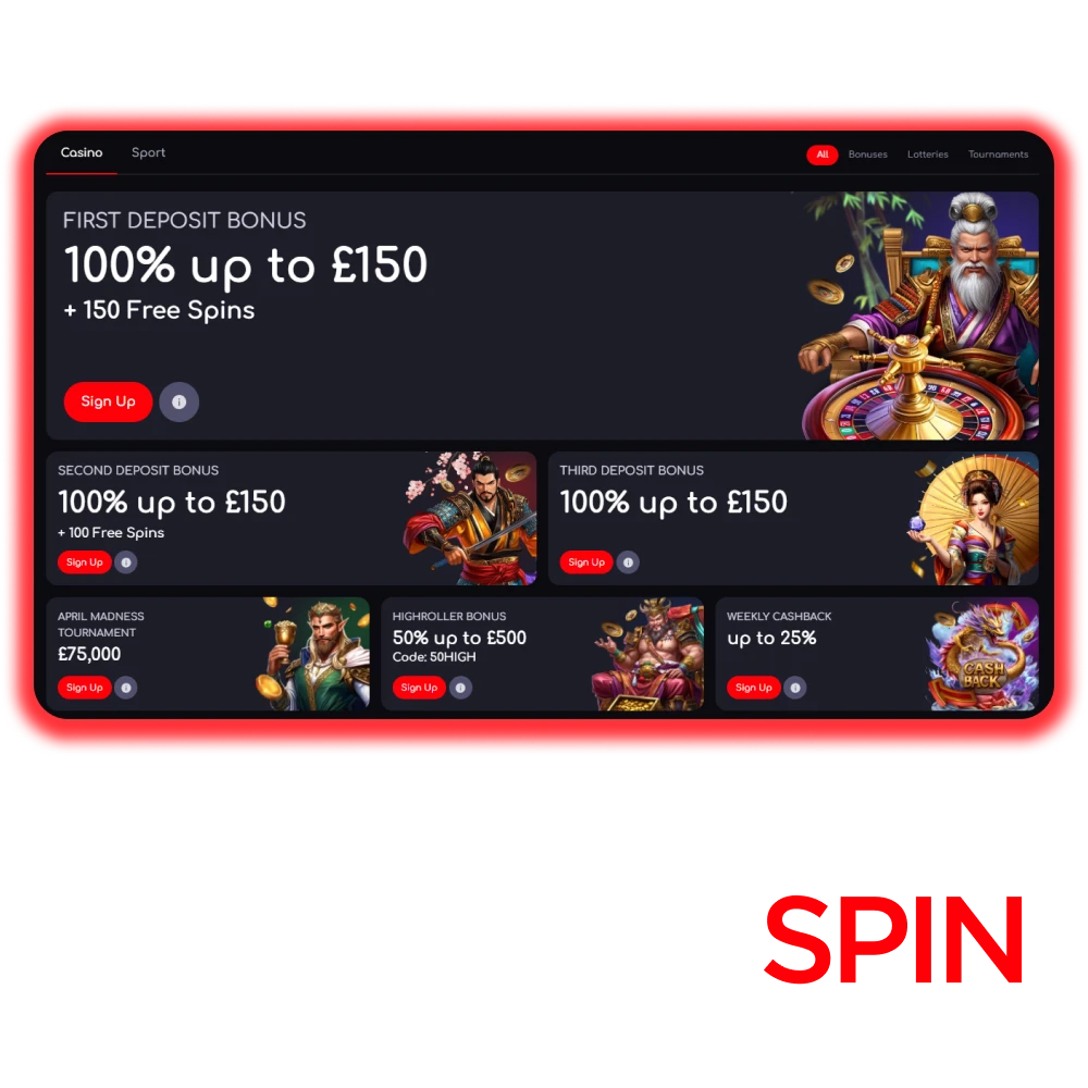 Register at KatanaSpin and check out all the bonuses available.