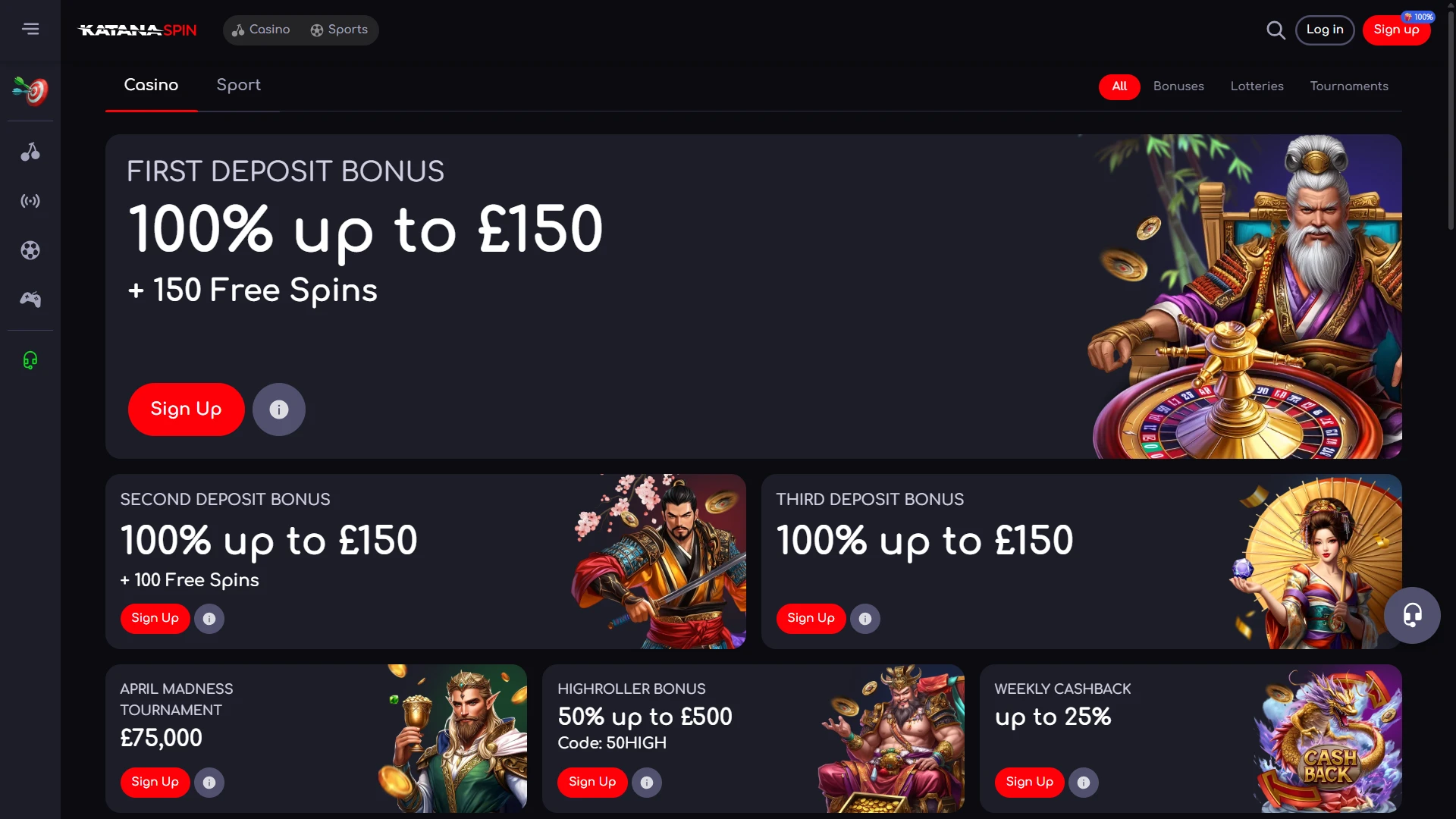 KatanaSpin offers a wide range of bonuses and promotions.