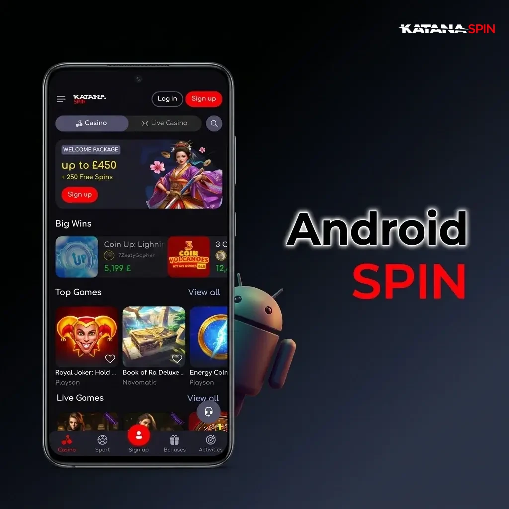 KatanaSpin Android app APK download and installation guide for devices running Android 5.0 or later