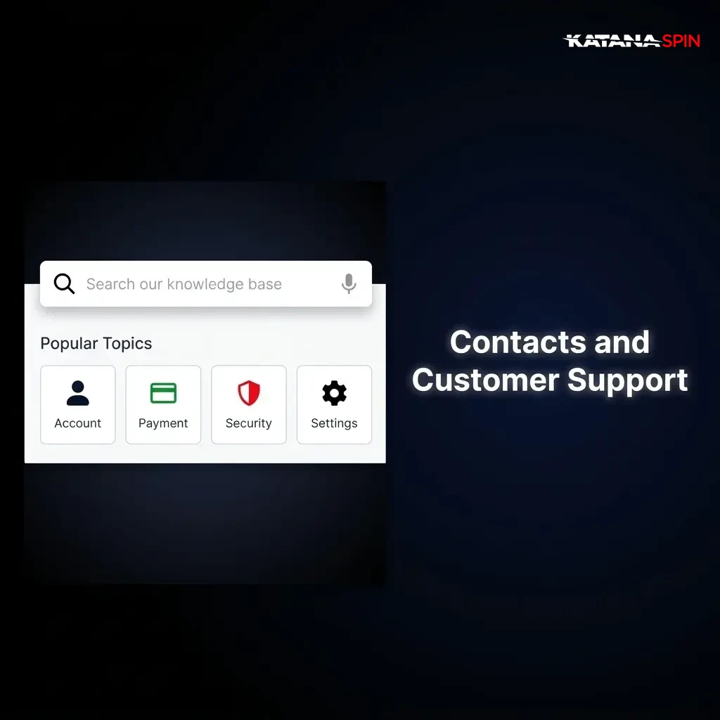 KatanaSpin customer support live chat and email contact options available 24/7 for UK players