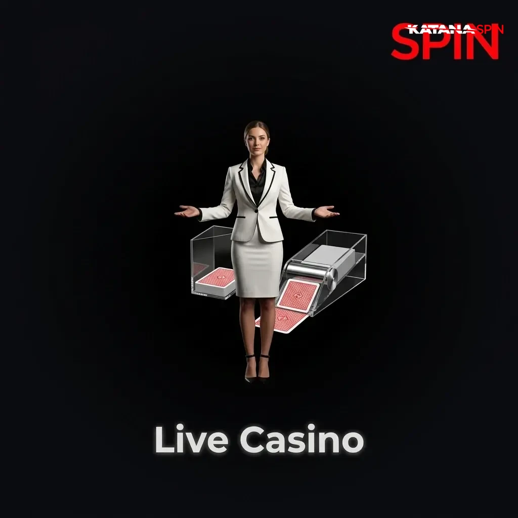 KatanaSpin live casino with professional dealers streaming HD roulette, blackjack, baccarat and game shows via Evolution Gaming