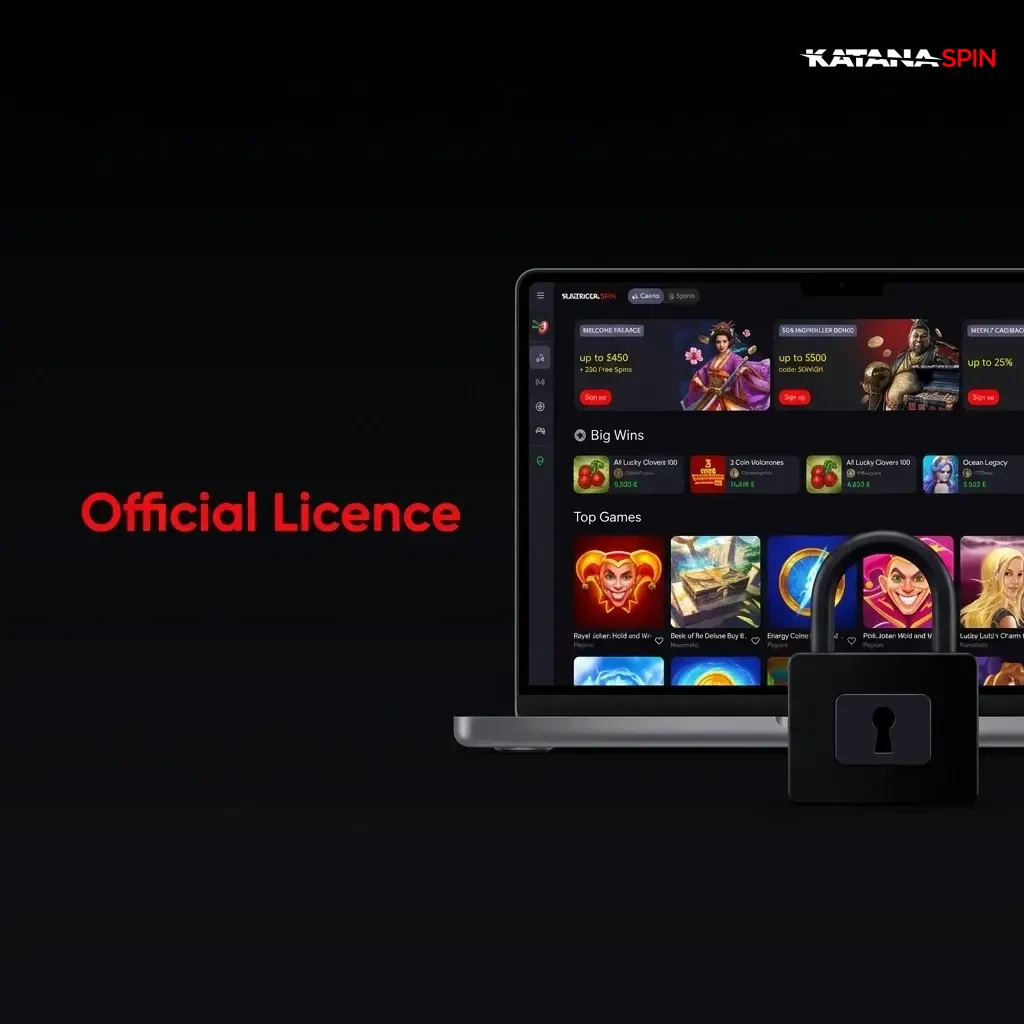 KatanaSpin valid gaming licence authorising casino and sports betting services for UK players with fair play and fund protection