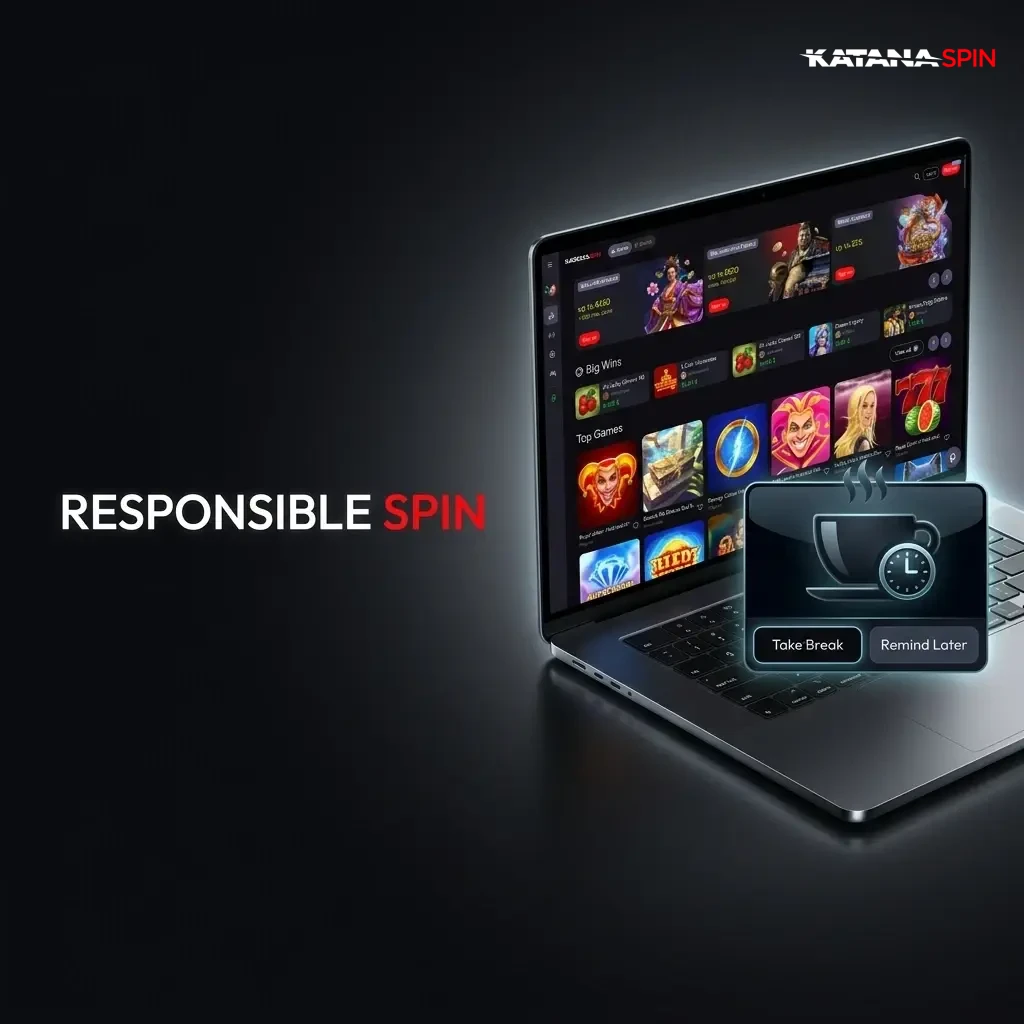 KatanaSpin responsible gambling tools including deposit limits, self-exclusion, and links to GamCare and BeGambleAware for UK players