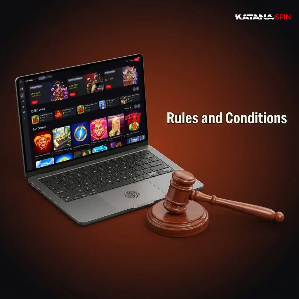 KatanaSpin terms and conditions covering age limits, accounts, bonuses, withdrawals, and account policies