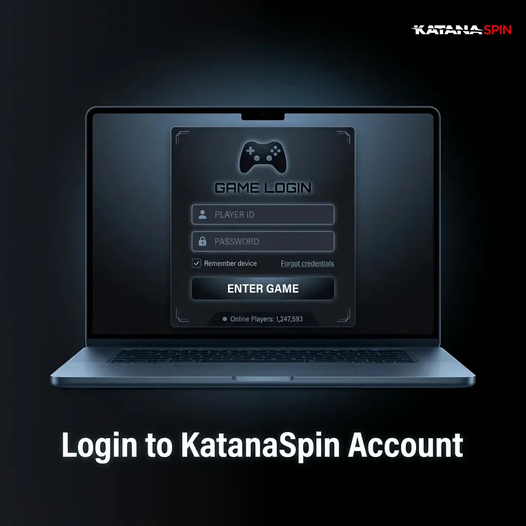 KatanaSpin account login page showing email and password fields with sign-in button and two-step verification process